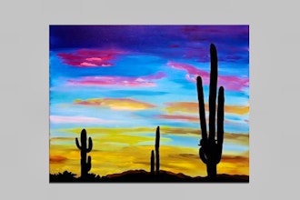 Paint Nite: Desert Bloom Sunset